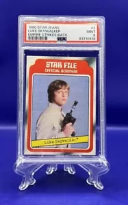 1980 STAR WARS EMPIRE STRIKES BACK #2 LUKE SKYWALKER PSA 9 **only 3 Higher** - Picture 1 of 2