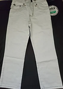 Hurley Youth Boys Off-White Denim Pants Jeans Skinny Fit Size 5 NWT - Picture 1 of 2