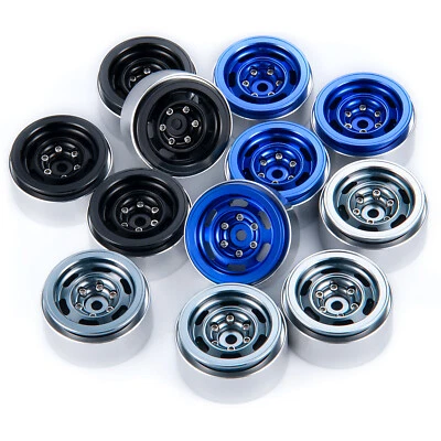 4x Beadlock Felgen 1.0 " Rad für Traxxas RC Crawler 1/18 TRX4M 1/24 Axial SCX24 - Bild 1 von 4