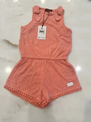 Romper jeans feminino 7 para toda a humanidade tamanho 5 novo com etiquetas - Imagem 1 de 4