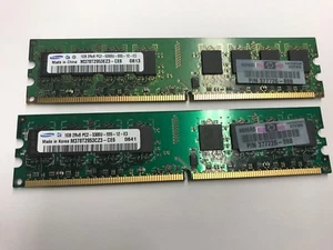 Nanya/Samsung/Major Brand 2GB (2x1GB) DDR2 2Rx8 PC2-5300 DDR2  Desktop Memory - Picture 1 of 1