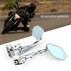 Motorcycle Rearview Side Mirrors Chrome For Kawasaki Zx6r Zx7r Zx9r Zx10r Zx12r