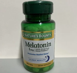 Nature’s Bounty Melatonin 1mg Sleep Aid Health Support 180 Tablets Exp 08/26 - Picture 1 of 5