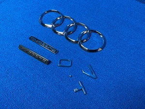 2017 - 2023 AUDI Q7 4M QUATTRO REAR TRUNK LID RINGS SYMBOL EMBLEM LOGO OEM - Bild 1 von 10