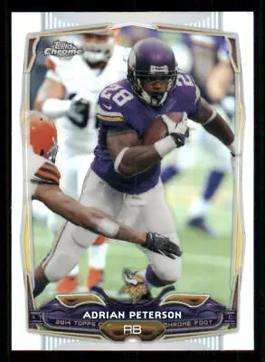 2014 Topps Chrome Refractors #89 Adrian Peterson - Image 1 of 2