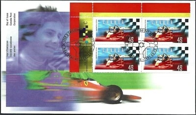 🍁Canada  #1647 ULpb    "GILLES VILLENEUVE"    Brand New  1997   First Day Cover - Image 1 of 2