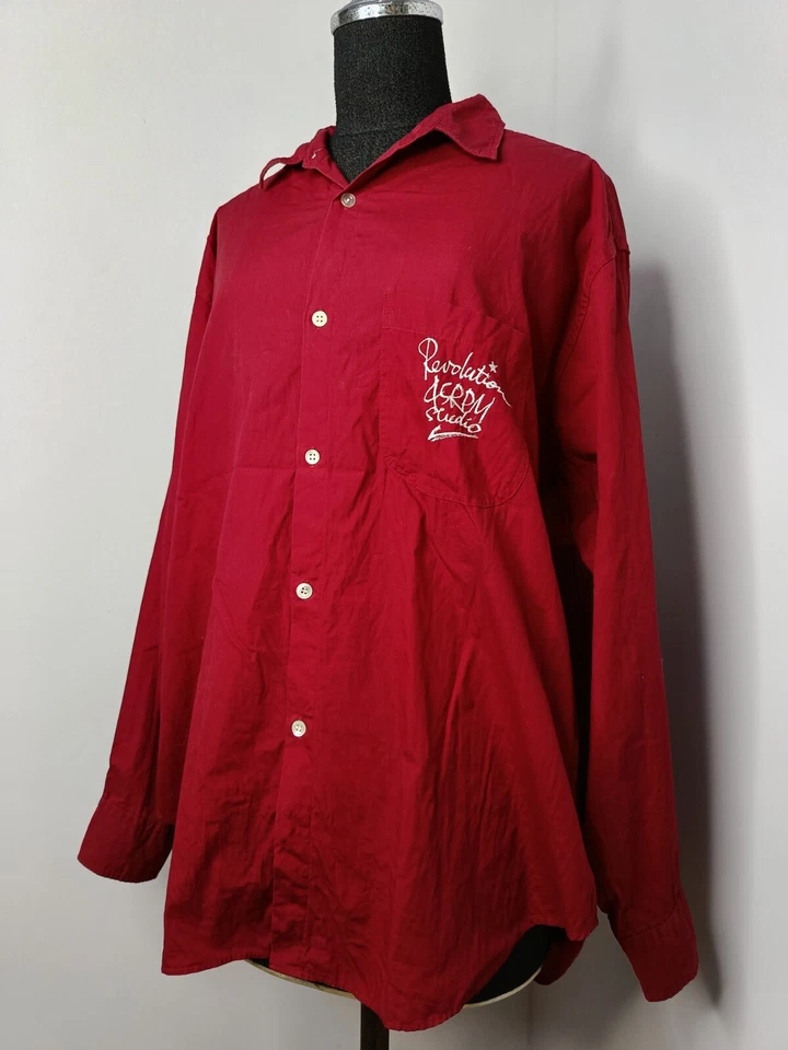 45RPM Studio by R 90s Japón Hepcat's vintage rojo raro camisa grande Foto 1 de 4