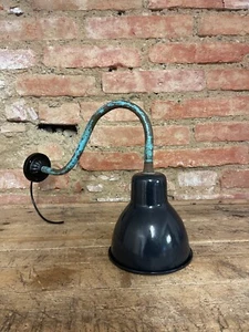 KE1481 Emaille Wandlampe Hoflampe Stalllampe Aussenbeleuchtung - Bild 1 von 10