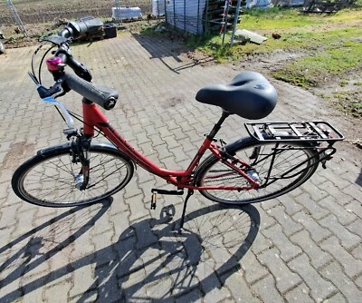Pegasus-Solero Damenfahrrad 26-Zoll rot guter Zustand mit 7-Gang-Nabenschaltung - Bild 1 von 4