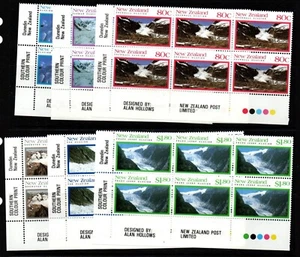 NEW ZEALAND SG1675/80 1992 GLACIERS IN BLOCKS OF 6 MNH - Picture 1 of 1