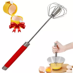 Stainless Steel semi automatic whisk Home handheld mixer,whisks for cooking,s... - Picture 1 of 6