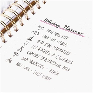 Schablone, Bullet Diary, TRAVEL, 0,3 x 70 x 120 mm - Picture 1 of 2