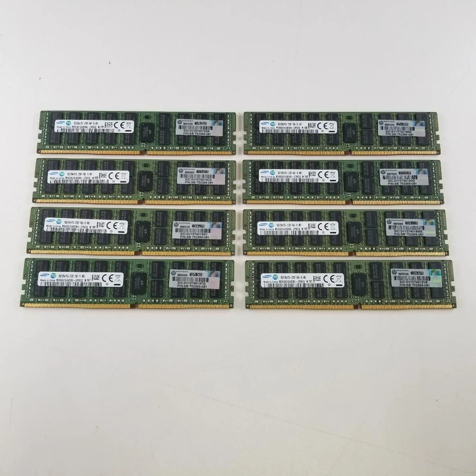Samsung 128GB (8x16GB) 2Rx4 PC4-2133P DDR4 ECC REG Server RAM M393A2G40DB0-CPB2Q - Image 1 of 1