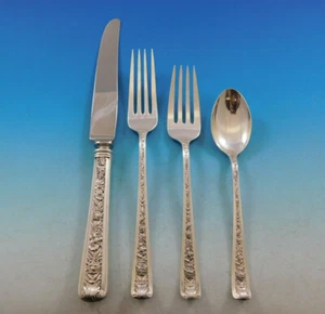 Windsor Rose by Watson Sterling Silver Flatware for 8 Set Service 37 pieces - Picture 1 of 8