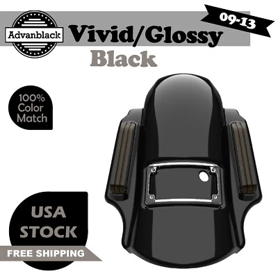 Vivid Black Dominator Stretched Rear Fender For Harley Street Road Glide 09-13 - Image 1 of 4