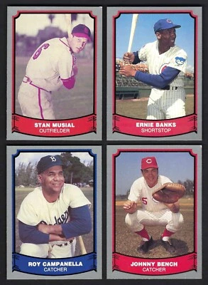 Lote (C) 1988 Pacific Legends #6 Stan Musial, 36 Ernie Banks, 47 Campy, 110 bancos Foto 1 de 2