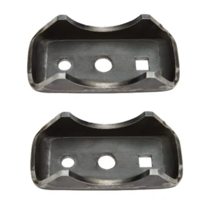 x2 Weld On Steel Leaf Spring Perch Pads 3" Axle Housing For Ford Chevy - Picture 1 of 5