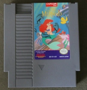 THE LITTLE MERMAID NES 1985 vintage authentic Nintendo Game  - Picture 1 of 2