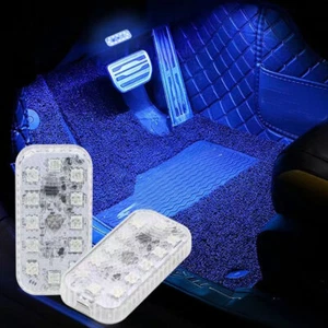 1set Multicolour Car Interior Decor Parts Footwell LED Light Atmosphere Bulbs - Bild 1 von 11