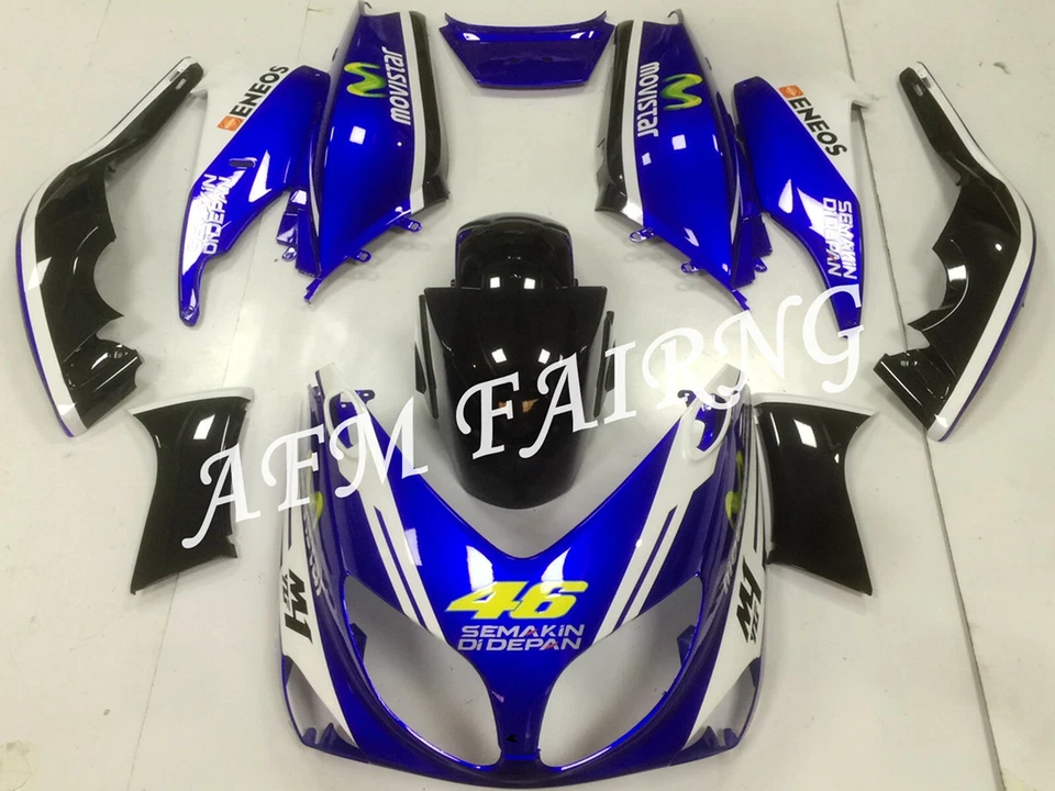 Blue Movistar ABS Injection Mold Bodywork Kit Fairing Kit for TMAX500 2001-2007 - Image 1 of 4