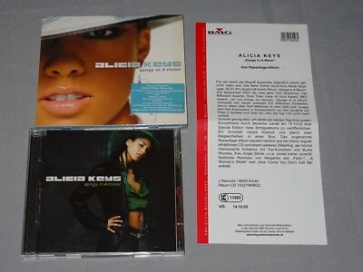 ALICIA KEYS - SONGS IN A MINOR / 2-CD-SET 2002 & PROMO-SHEET - Bild 1 von 2