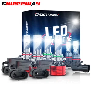 6Pcs fit Dodge Magnum 2005-2008 LED Headlight High/Low + Fog Light Combo Bulbs - Picture 1 of 14