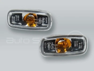 TYC Clear Fender Side Marker Turn Signal Lights PAIR fits 1998-2001 AUDI A6 - Image 1 of 2