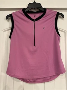 She Beest Womens Shirt Large Pink Sleeveless Cycling Jersey - Picture 1 of 6