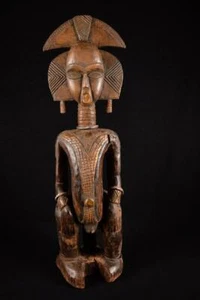 13404 Large African Authentic Kota Statue Gabon - Picture 1 of 11