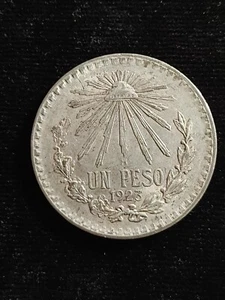 1923 M Mexico Silver Peso AU                                                T317 - Picture 1 of 2