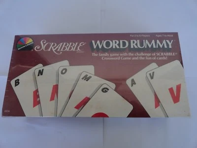 Scrabble Word Rummy Card Game 1987 Selchow and Righter brand new sealed rare - Image 1 of 3