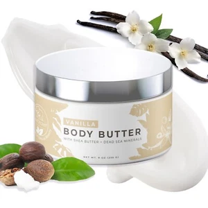 Natural Elephant Body Butter with Shea Butter, Dead Sea Minerals, Vitamin 9 oz - Picture 1 of 24