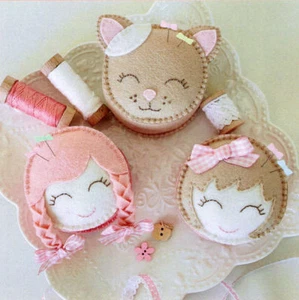 Miss Molly and Friends Pincushions - Sewing Craft PATTERN - Picture 1 of 2