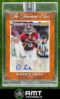 2021 Panini Instant The Incoming Class DeVonta Smith Auto RC Orange 1/10 Eagles - Image 1 of 3