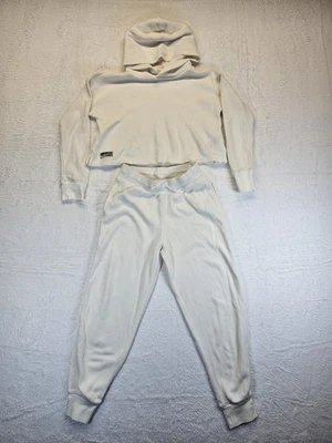 Polo Ralph Lauren Niñas Blanco Tejido Gofre Boxy Sudadera con Capucha y Pantalón Combo M (8-10) Foto 1 de 4