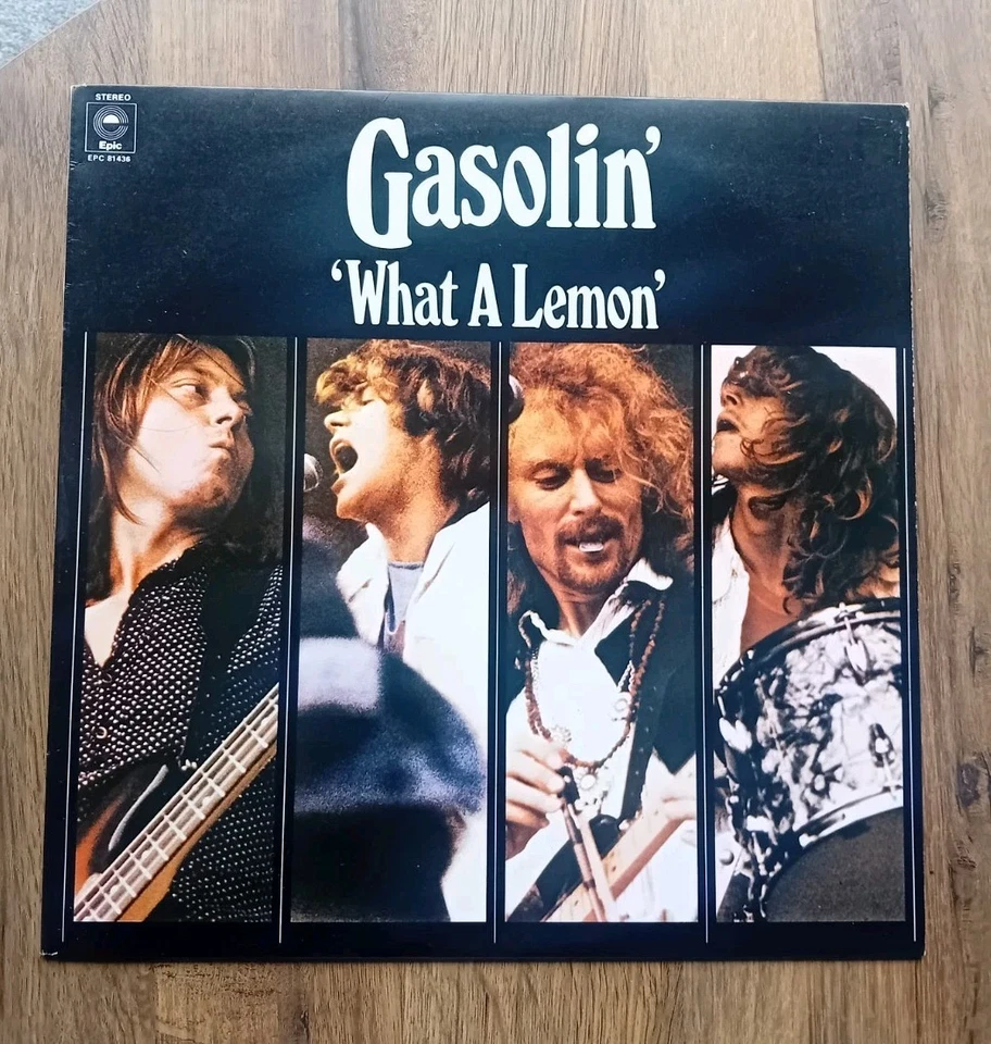 Gasolin' What a Lemon UK 1st press vinyl LP NM/VG+ 1976 Epic - Image 1 of 4