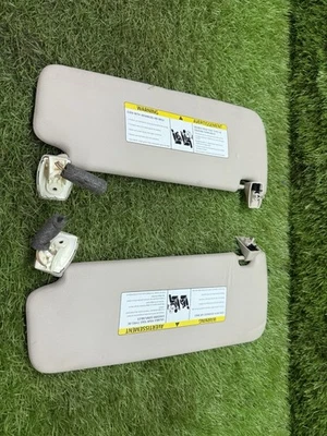 11-16 BMW 528I 535I 550I LADO IZQUIERDO DERECHO PARASOL CONJUNTO DE 2 PARES OEM BEIGE Foto 1 de 4