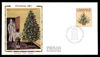 Mayfairstamps Canada FDC 1981 Christmas Tree Santa and Child First Day Cover aau - Image 1 of 2