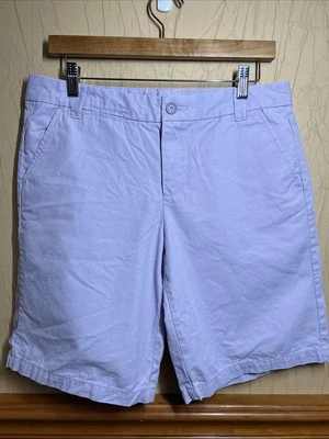 Bermudas enrollables Khakis By Gap para mujer Boyfriend lavanda 100 % algodón talla 6 Foto 1 de 4