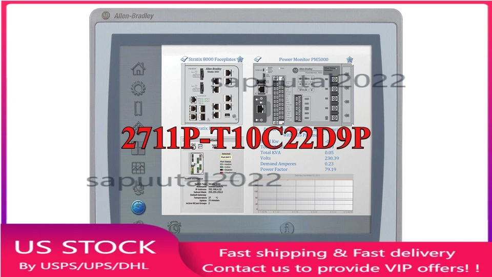 Sealed 2711P-T10C22D9P SER B AB HMI PanelView Plus 7 Graphic Terminal new! - Image 1 of 4