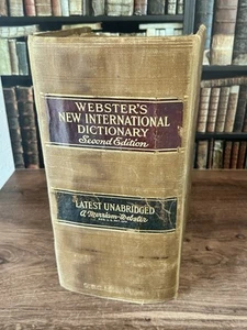 Websters New International Dictionary Second Edition 2nd Unabridged 1947 - Picture 1 of 6
