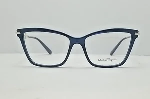 Salvatore Ferragamo SF 2921 432 Occhiali da Vista Blu Trasparente 55 - 15 - 145 - Foto 1 di 8