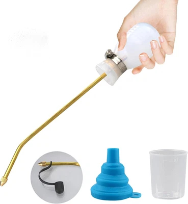 Plumero de polvo, boquilla de polvo plumero manual, aplicador de polvo con cobre largo  Foto 1 de 4