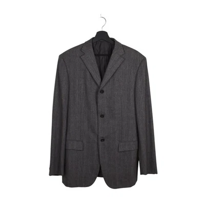 Jil Sander Men Jacket Blazer Wool Tailored Striped Size IT48-M/L, S1619 - Image 1 of 4