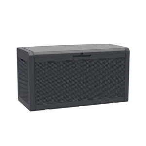 WA NEW Stratco Marlin Black Storage Box with Cushion - Picture 1 of 4