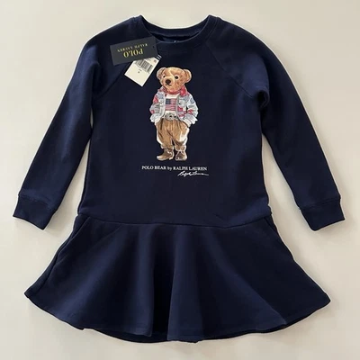Vestido Polo Ralph Lauren Niñas 5 Osos Nuevo con Etiquetas Foto 1 de 3