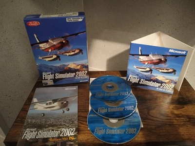 Microsoft Flight Simulator 2002 3Discs & Manual PC CD-ROM *Unplayed Mint  Discs* - Image 1 of 3