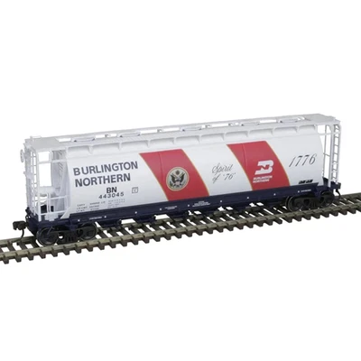 Atlas ~ HO CF 6-Bay Cylindrical Hopper ~ Burlington Northern #443045 ~ 20007232 - Image 1 of 2