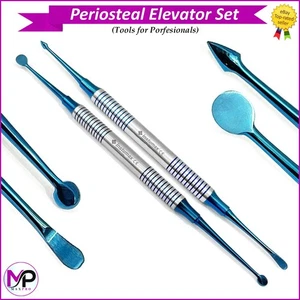 Dental Periostaufzüge Set Buser, Molt#4 + blaue Spitze - Chirurgische Instrumente - Bild 1 von 2
