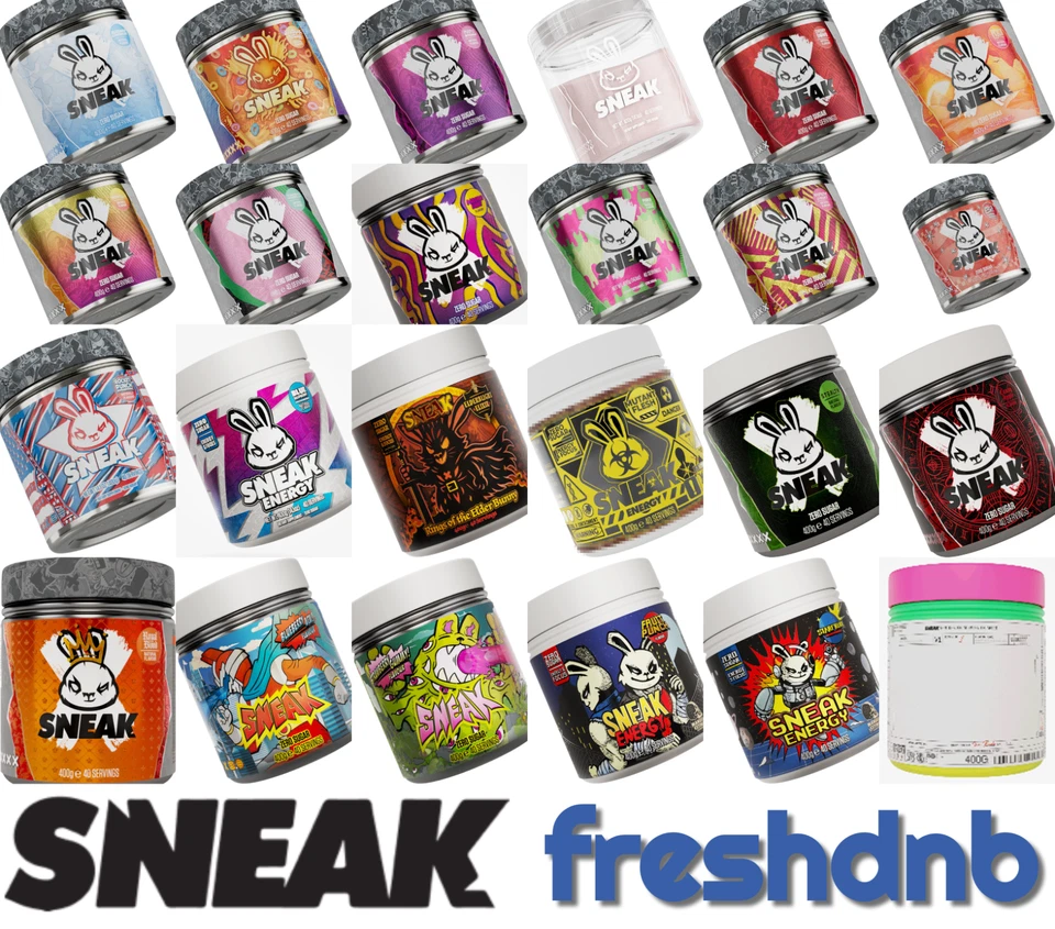 Sneak Energy 400g Tub - All Flavours Available- Genuine Trusted Seller - Image 1 of 1